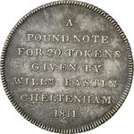 One Shilling Token 1811 Bastin Cheltenham: Photo Coin, United Kingdom, One Shilling Token 1811 Bastin Cheltenham / thumbnail
