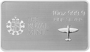 United Kingdom / Silver Ten Ounces Bar (2025) WWII Battle of Britain - reverse photo