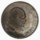 Crown (Churchill): Photo Coin - Crown, Churchill Commemorative, Queen Elizabeth II, Great Britain, 1965