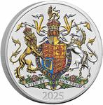 United Kingdom / Five Pounds 2025 Royal Arms / Coloured Reverse - reverse photo