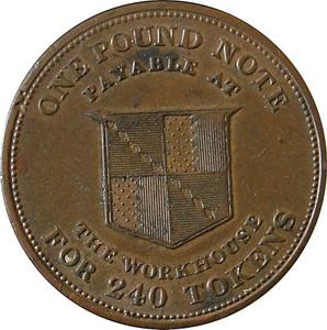 United Kingdom / Penny Token 1812 Birmingham Workhouse - reverse photo
