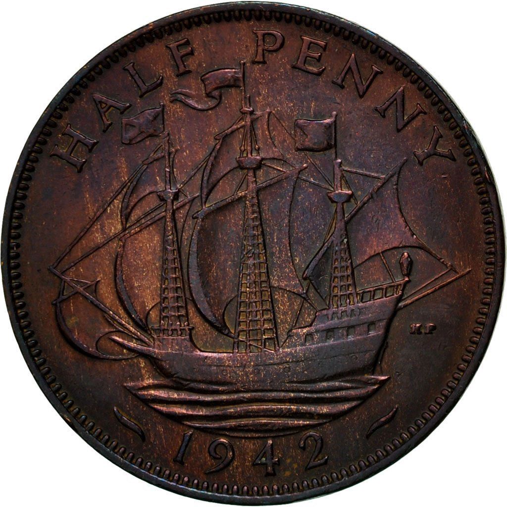Halfpenny 1942 Coin From United Kingdom Online Coin Club