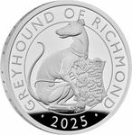 United Kingdom / Silver Ounce 2025 Royal Tudor Beasts - Greyhound of Richmond - reverse photo