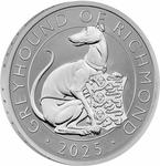 United Kingdom / Silver Ounce 2025 Royal Tudor Beasts - Greyhound of Richmond - reverse photo