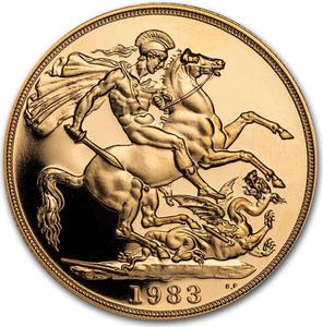 United Kingdom / Double Sovereign 1983 (Proof only) - reverse photo