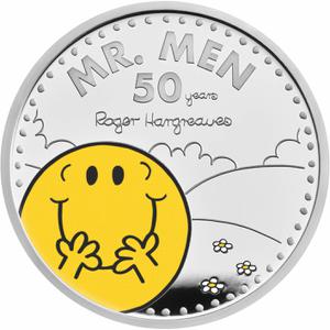 United Kingdom / Silver Ounce 2021 Mr. Men - Mr. Happy - reverse photo
