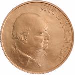 United Kingdom / Sir Winston Churchill (2024) Medal / Gold Proof FDC - reverse photo
