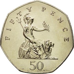 United Kingdom / Fifty Pence (Large) - reverse photo