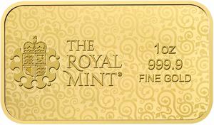 United Kingdom / Gold Ounce Bar (2025) Una and the Lion - reverse photo