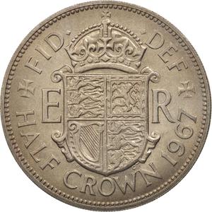United Kingdom / Halfcrown 1967 - reverse photo