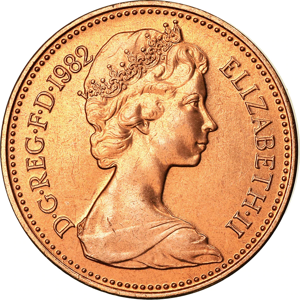 One Penny 1982 Coin From United Kingdom Online Coin Club