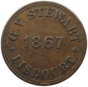United Kingdom / Penny Token 1867 Ireland Stewart - obverse photo