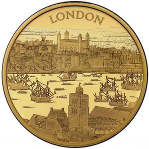 United Kingdom / Gold Five Ounces 2022 City Views - London - reverse photo