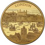 United Kingdom / Gold Five Ounces 2022 City Views - London - reverse photo