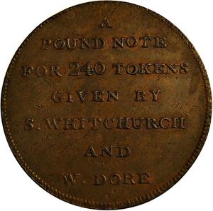 United Kingdom / Penny Token 1811 Bath Whitchurch - reverse photo