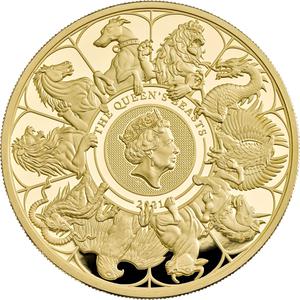 United Kingdom / Gold Two Ounces 2021 The Queen's Beasts Completer Coin - reverse photo