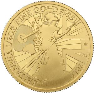 United Kingdom / Gold Half Ounce 2017 Britannia, Proof - reverse photo