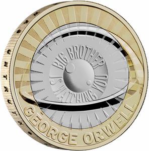 United Kingdom / Two Pounds 2025 George Orwell - reverse photo