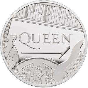United Kingdom / Silver Five Ounces 2020 Music Legends - Queen - reverse photo