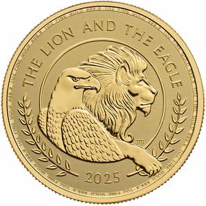 United Kingdom / Gold Ounce 2025 The Lion and The Eagle - reverse photo