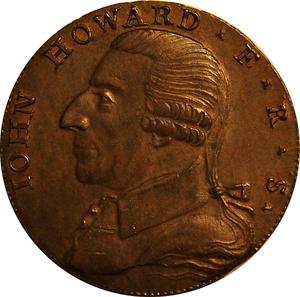 United Kingdom / Halfpenny Token 1792 Birmingham John Howard - obverse photo