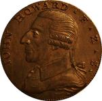 Halfpenny Token 1792 Birmingham John Howard: Photo Coin, United Kingdom, Halfpenny Token 1792 Birmingham John Howard / thumbnail