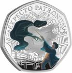 United Kingdom / Fifty Pence 2025 Harry Potter - Patronus / Silver Proof FDC - reverse photo