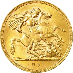 United Kingdom / Sovereign 1931 - reverse photo