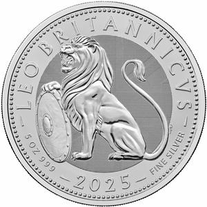 United Kingdom / Silver Five Ounces 2025 British Lion - reverse photo