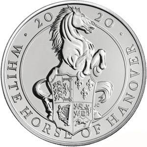 United Kingdom / Five Pounds 2020 Queen's Beasts - White Horse of Hanover - reverse photo