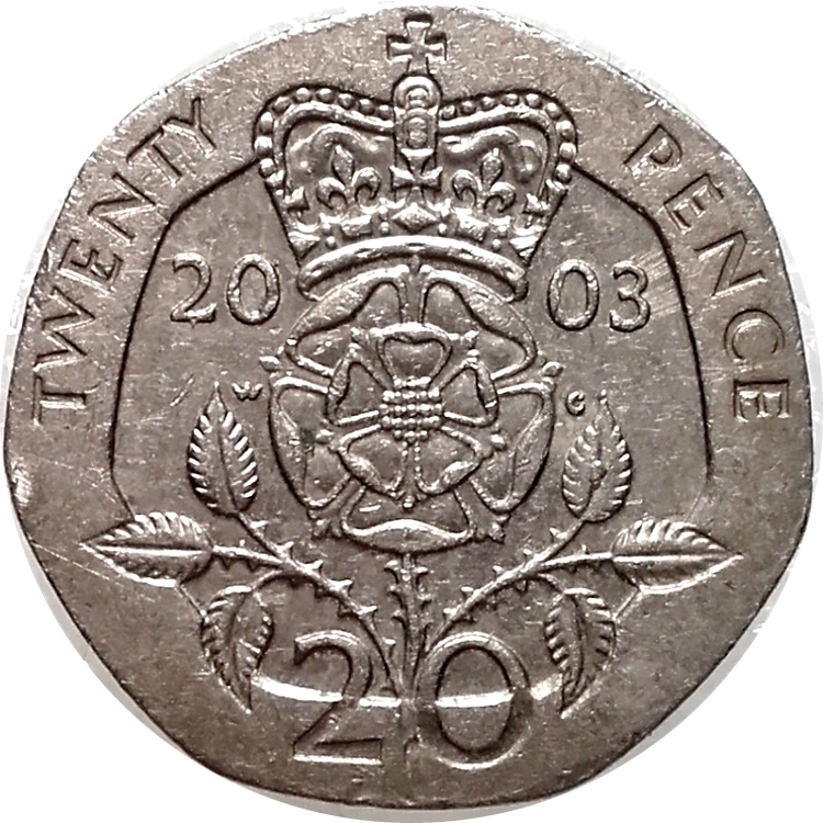 Twenty Pence 2003 Coin From United Kingdom Online Coin Club