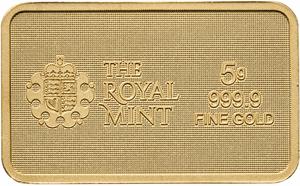 United Kingdom / Gold Five Grams Bar 2024 Trial of the Pyx - reverse photo