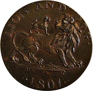 United Kingdom / Halfpenny Token 1801 Middlesex Pidcock - reverse photo