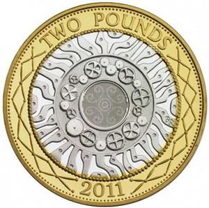 United Kingdom / Two Pounds 2011 Technology - reverse photo