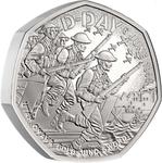 United Kingdom / Fifty Pence 2024 D-Day Anniversary / Silver Proof Piedfort - reverse photo