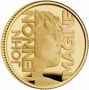 United Kingdom / Gold Fortieth-Ounce 2025 Music Legends - John Lennon - reverse photo