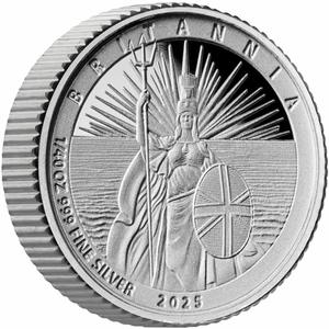 United Kingdom / Silver Fortieth-Ounce 2025 Britannia - reverse photo