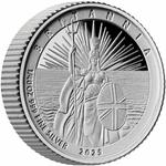 United Kingdom / Silver Fortieth-Ounce 2025 Britannia - reverse photo