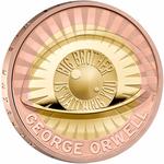 United Kingdom / Two Pounds 2025 George Orwell / Gold Proof FDC - reverse photo