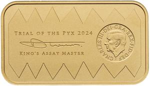 United Kingdom / Gold Ounce Bar 2024 Trial of the Pyx - obverse photo