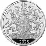 United Kingdom / Five Pounds 2025 Royal Arms / Silver Proof FDC - reverse photo