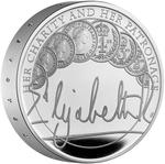 United Kingdom / Five Pounds 2022 Queen's Reign - Charity and Patronage / Silver Proof Piedfort - reverse photo