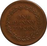 Penny Token 1813 Nottingham William Baker: Photo Coin, United Kingdom, Penny Token 1813 Nottingham William Baker / thumbnail