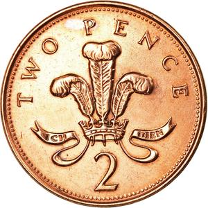 United Kingdom / Two Pence 2000 - reverse photo