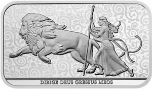United Kingdom / Silver Ounce Bar (2025) Una and the Lion - obverse photo