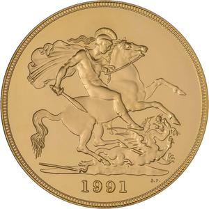 United Kingdom / Sovereign 1991 (Proof only) - reverse photo