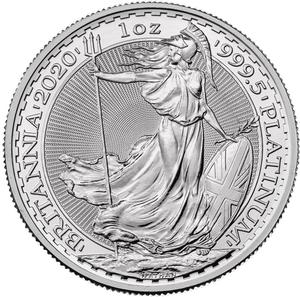 United Kingdom / Platinum Ounce 2020 Britannia - reverse photo