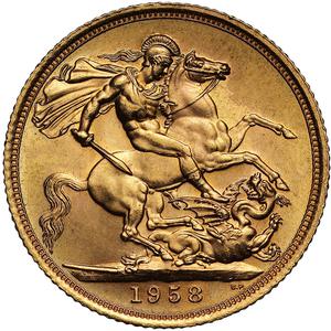 United Kingdom / Sovereign 1958 - reverse photo