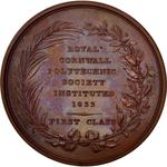 Royal Cornwall Polytechnic Society Medal: Photo Coin, United Kingdom, Royal Cornwall Polytechnic Society Medal / thumbnail