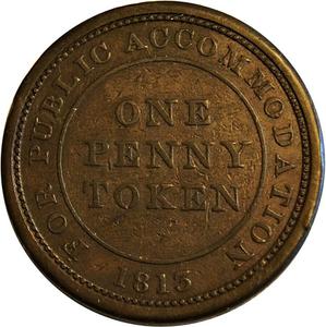 United Kingdom / Penny Token 1813 Newcastle Cotton Works - obverse photo